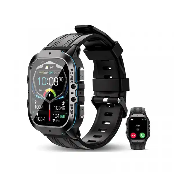 Oukitel BT20 Smart Watch Sport Rugged 350mAh/Heart rate/SpO2/Accelerometer/Crno plavi ( 148705 )