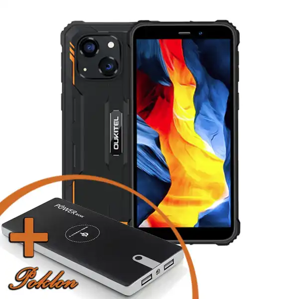 Oukitel WP20 pro black orange Rugged Smartphone+Poklon Powerbank W80 wireless charger ( 149841 )