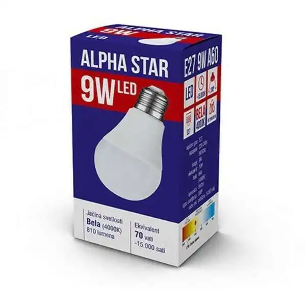 ALPHA STAR E27 9W NB  Sijalica