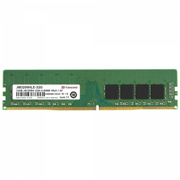 Transcend 32GB DDR4 3200MHz (JM3200HLE-32G) Memorija