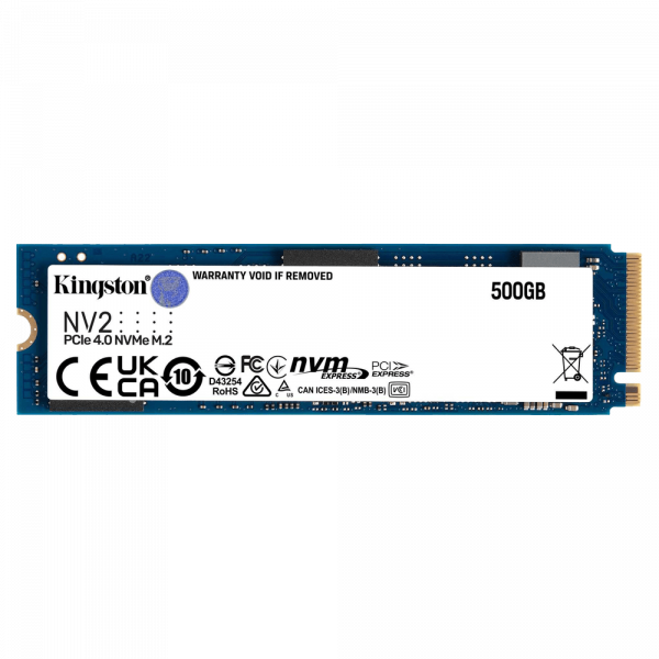 KINGSTON NV2 500GB PCIe 4.0 M.2 2280 NVMe SNV2S/500G - SSD