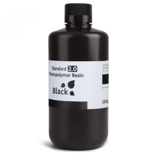 ELEGOO Standard Resin V2.0 Colored 1KG Black Resin