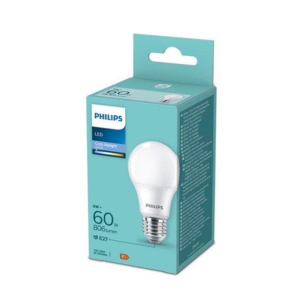 PHILIPS LED Sijalica 8W(60W) A60 E27 CDL FR ND 1PF/6