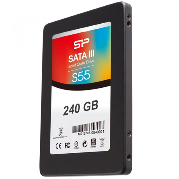 SILICON POWER SSD 240GB, 2.5'', SATA III, S55, - SP240GBSS3S55S25