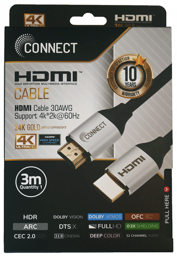 Connect HDMIALU kabl 24K20-3m