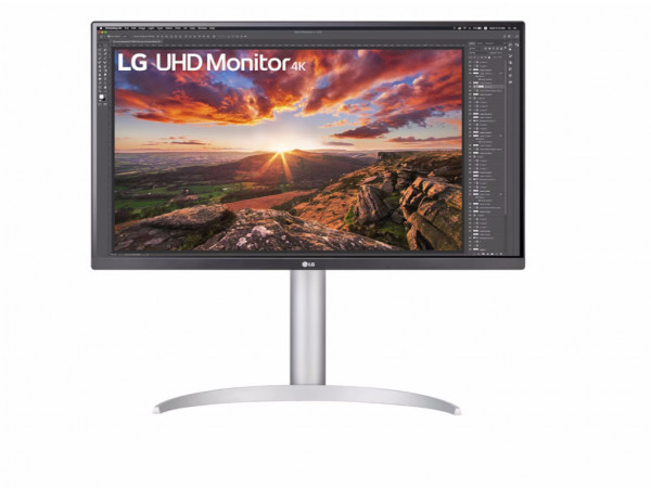 Monitor LG 27UP85NP-W 27''/IPS/3840x2160/60Hz/5ms GtG/HDMIx2,DP,USB/Freesync/pivot,visina/srebrna