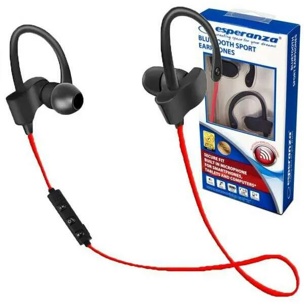 Esperanza bluetooth sportske slušalice EH188R crvene