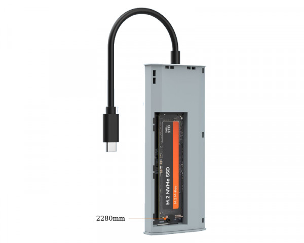 MAIWO USB 3.2 Gen2 x 1 Tip-C 6 u 1 SATA &PCIe NvMe M.2 Kućište sa HDMIPDUSB , KH1001 