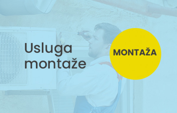 Usluga montaža klima 24.000 BtU On/Off