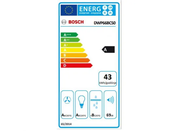 BOSCH Aspirator DWP66BC50/dekorativni/60cm/inox