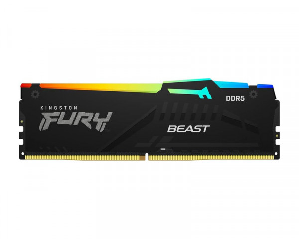 KINGSTON DIMM DDR5 128GB (4x32GB kit) 5200MTs KF552C40BBAK4-128 FURY Beast Black RGB XMP 