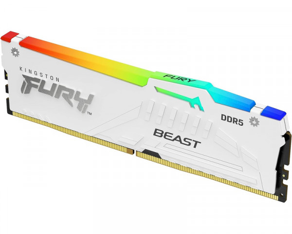 KINGSTON DIMM DDR5 16GB 6800MTs KF568C34BWA-16 FURY Beast White RGB XMP 