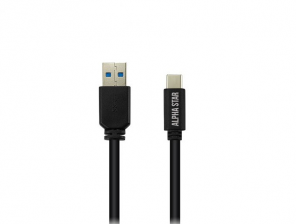 Alpha star USB kabl TIP-C/USB 3.0 (tip A-muški) -USB 3.1 (TIP C-muški)/dužina 2m/crni pvc ( 111087 )