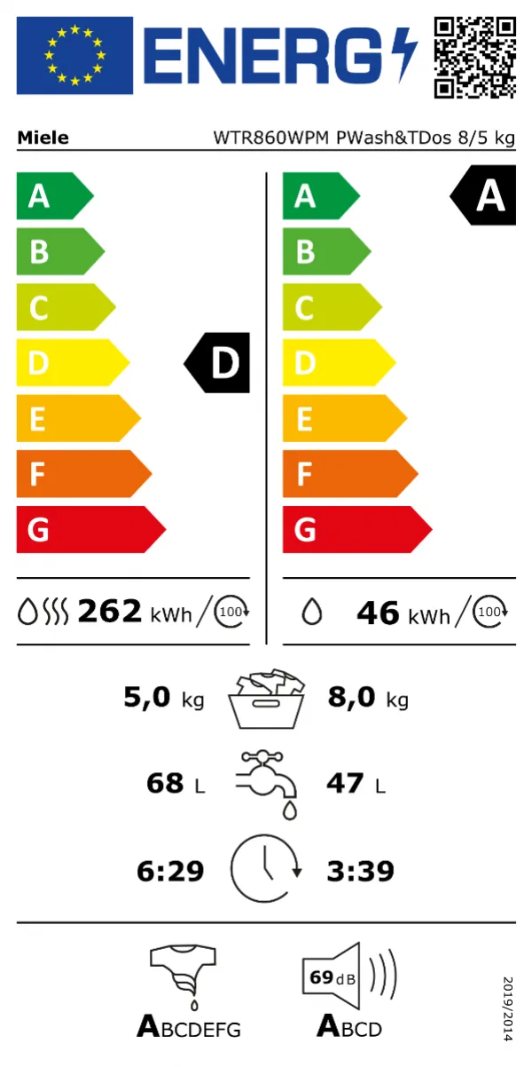 Miele Mašina za pranje i sušenje veša WTR870WPM PWash&TDos