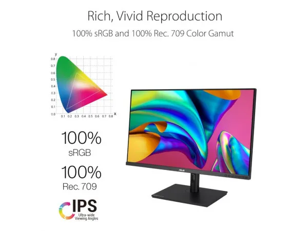 ASUS Monitor Proart PA328QV 31.5''/IPS/2560x1440/75Hz/5ms GtG/HDMI,DP,USB/pivot,visina/zvučnici/crna