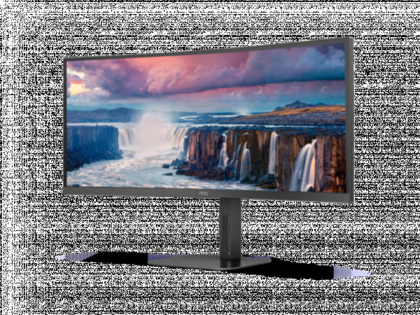 Monitor AOC CU34V5C/BK 34''/VA,zakrivljen,21:9/3440x1440/100Hz/1ms MPRT/HDMI,DP,USB/visina/zvučnici