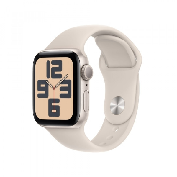 Apple Watch SE (2. gen) 40mm GPS Starlight CaseStarlight Sport Band SM