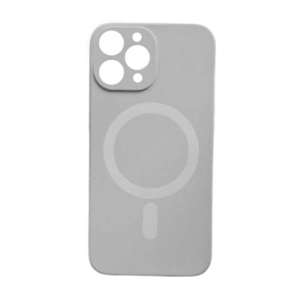 Apple Silikonska futrola Magsafe COLOR Iphone 12 Pro SIVA