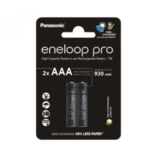 Panasonik baterija Eneloop pro AAA(BK-4HCDE2BE) 2 kom.