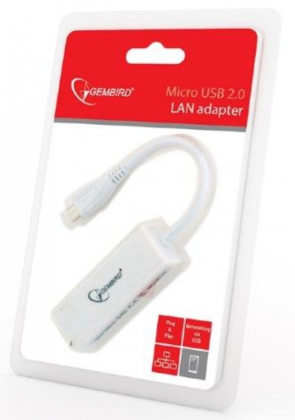 NIC-mU2-01 Gembird Micro USB 2.0 to LAN adapter za mobilne uredjaje ( mrezna kartica)