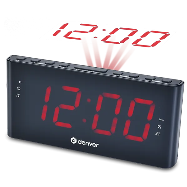 Denver CPR-710 Radio sat, 1.8'', Alarm, FM, PLL, Crni