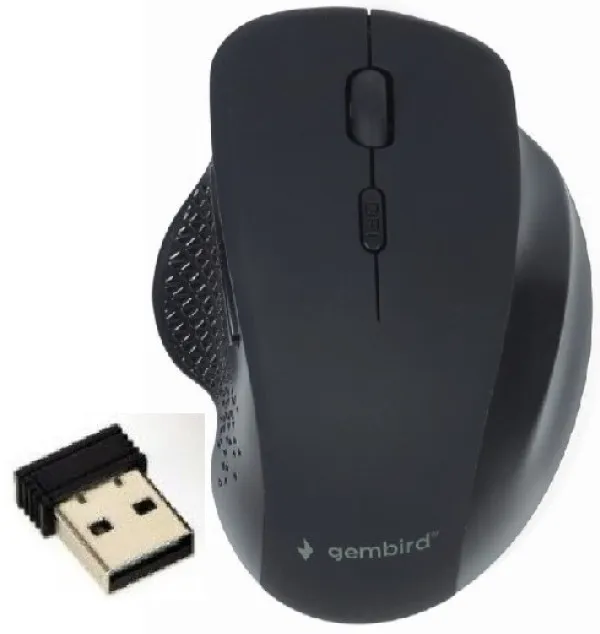 MUSW-6B-02 6-button wireless optical mouse, black