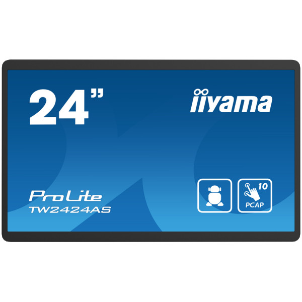 IIYAMA Monitor LED TW2424AS-B1 23.8'' Full HD In-cell PCAP 10pt interactive Touch Panel PC with Android OS ( TW2424AS-B1 ) 