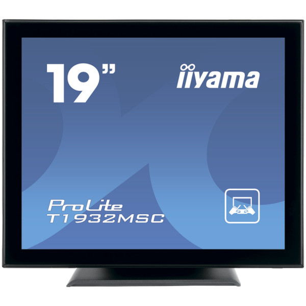 IIYAMA Monitor LED T1932MSC-B1S 19 10pt IPS TOUCH 1280 x 1024  14ms 250 cdm˛ projective capacitive IP54 VGA HDMI DP ( T1932MSC-B1S ) 