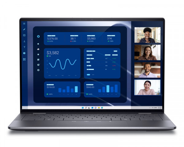 DELL Latitude 9450 2-u-1 14 inch QHD+ 500nits Touch Core Ultra 7 165U 16GB 512GB SSD Backlit FP Win11Pro 3yr ProSupport laptop 