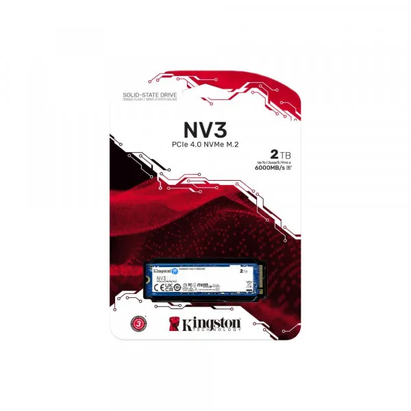 KINGSTON NV3 2TB M.2 2280 PCIe 4.0 NVMe SNV3S/2000G SSD