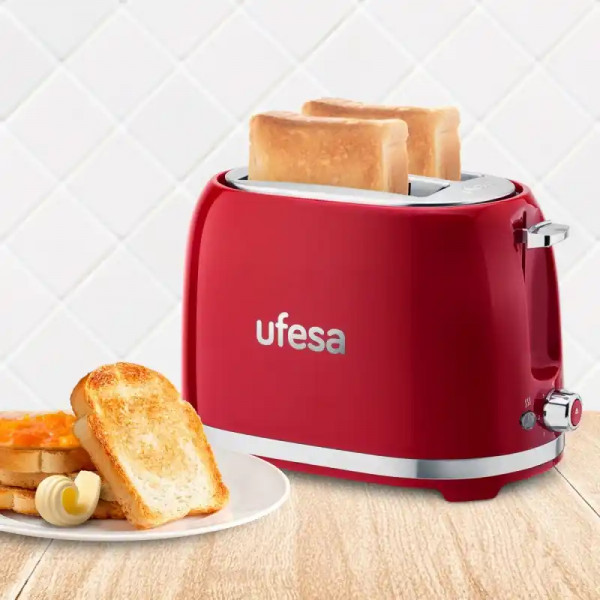 Toster Ufesa classic PinUp Rojosnaga 850Wcrveni