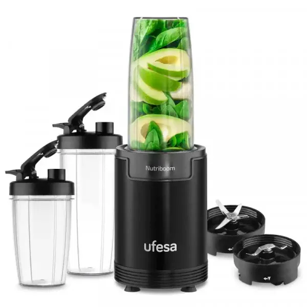 Ufesa Blender Nutriboom/sivi/3 posude/snaga 900W