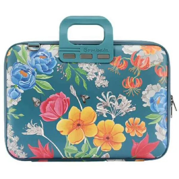 BOMBATA Torba Peonia  15,6''/16'' - Limited Edition  Teal blue