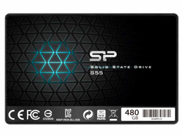 SILICON POWER SSD Slim S55 480GB/2.5''/SATA 3/crna