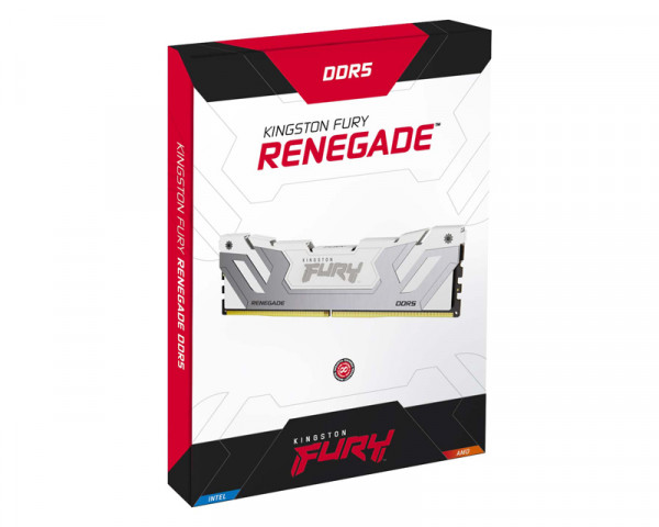 KINGSTON CUDIMM DDR5 24GB 8400MTs KF584CU40RW-24 FURY Renegade White XMP 