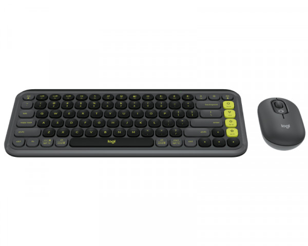 LOGITECH Pop Icon Graphite Combo wireless US tastatura i miš
