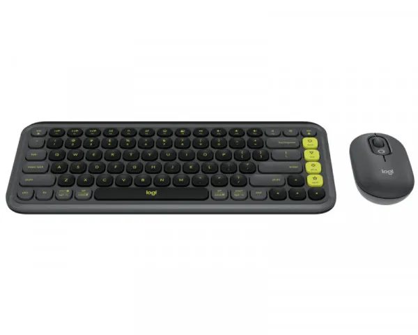 LOGITECH Pop Icon Graphite Combo wireless US tastatura i miš