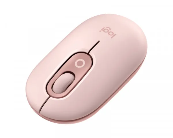 LOGITECH Pop Mouse with Emoji, Rose miš 