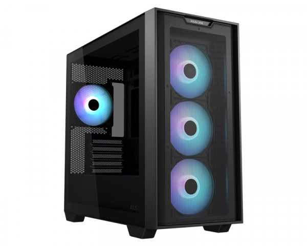 ASUS A21 PLUS TG ARGB micro-ATX kućište crno 