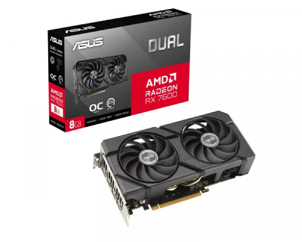 ASUS AMD Radeon RX 7600 EVO 8GB DUAL-RX7600-O8G-EVO grafička karta