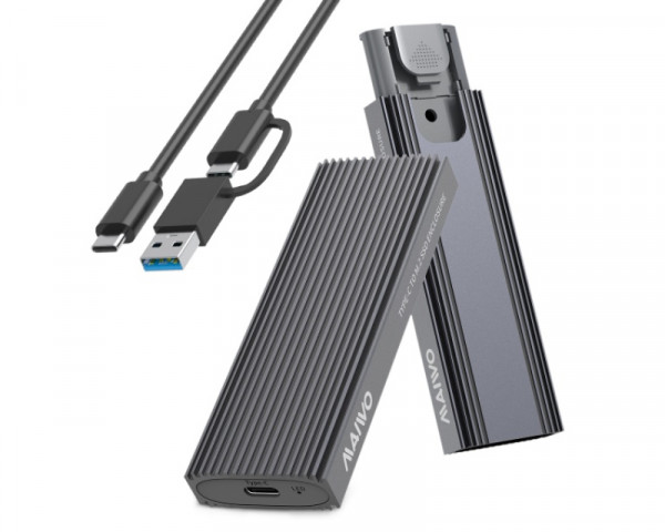 MAIWO Externo Kucište USB3.2 tip-C za M.2 PCIe NVMe SSD K1691P 