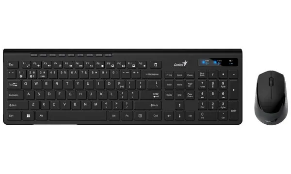 GENIUS SlimStar 8230 Wireless USB YU crna tastatura+ miš