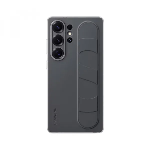 SAMSUNG S25 ULTRA CRNA silikonska futrola sa kaišem