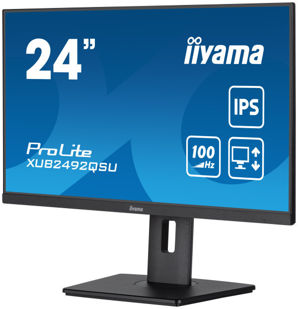 Monitor 23.8'' Iiyama XUB2492QSU-B1 IPS 2560x1440100Hz0.5msHDMIDPUSBzvučni