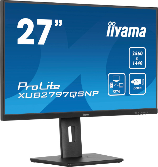 Monitor 27'' Iiyama XUB2797QSNP-B1 IPS 2560x1440100Hz1msHDMIDPUSBRJ45zvučn 