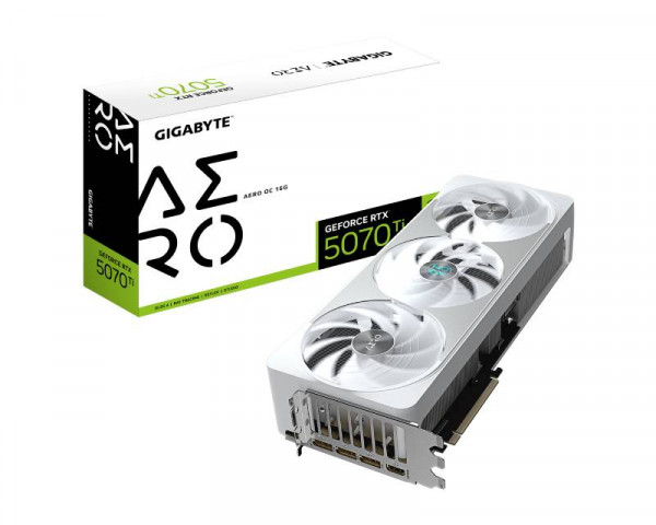 GIGABYTE nVidia GeForce RTX 5070 Ti AERO 16GB 256bit GV-N507TAERO OC-16GD rev. 1.0 grafička karta