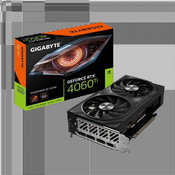 Graficka karta Gigabyte GeForce RTX 4060 Ti WINDFORCE OC V2  GDDR6 8GB 128 bit 2xDP2xHDMI