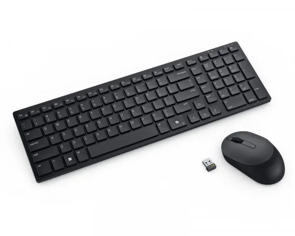 DELL KM555 Silent US tastatura + miš crna