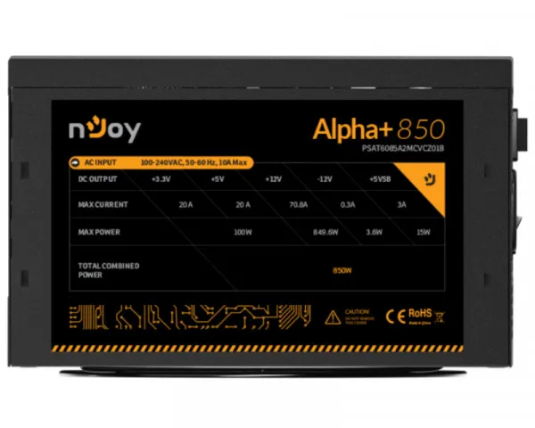 NJOY Alpha+ 850 850W napajanje (PSAT6085A2MCVCZ01B) 