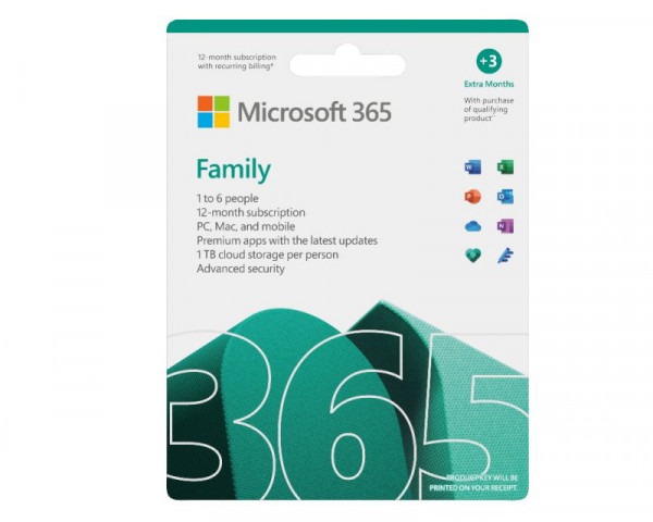 MICROSOFT Microsoft 365 Family 32bit64bit (6GQ-01890) 